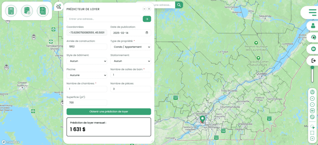 Simulateur évaluation de loyer
